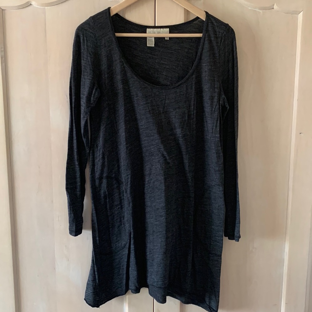 Dark gray long sleeve maternity shirt by Territory Ahead , size small